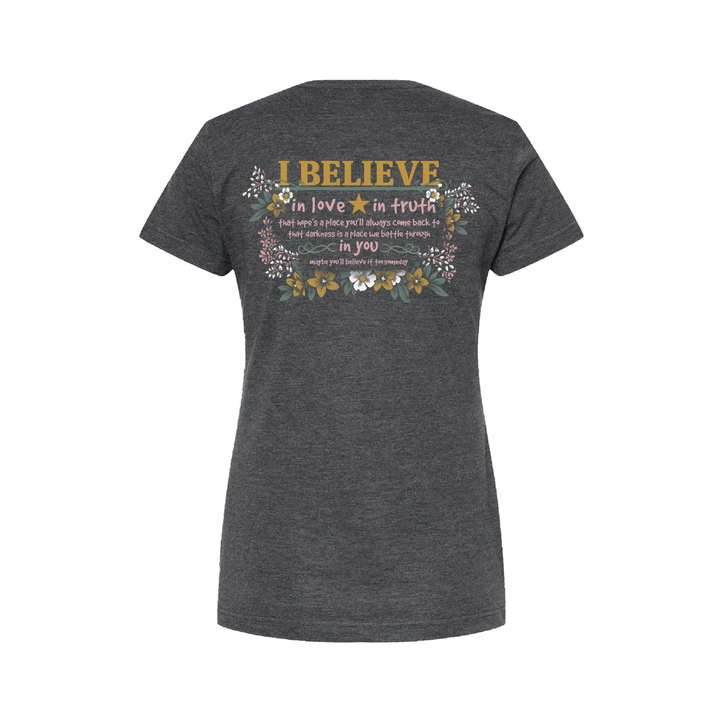 I Believe Horseshoe Tee Back