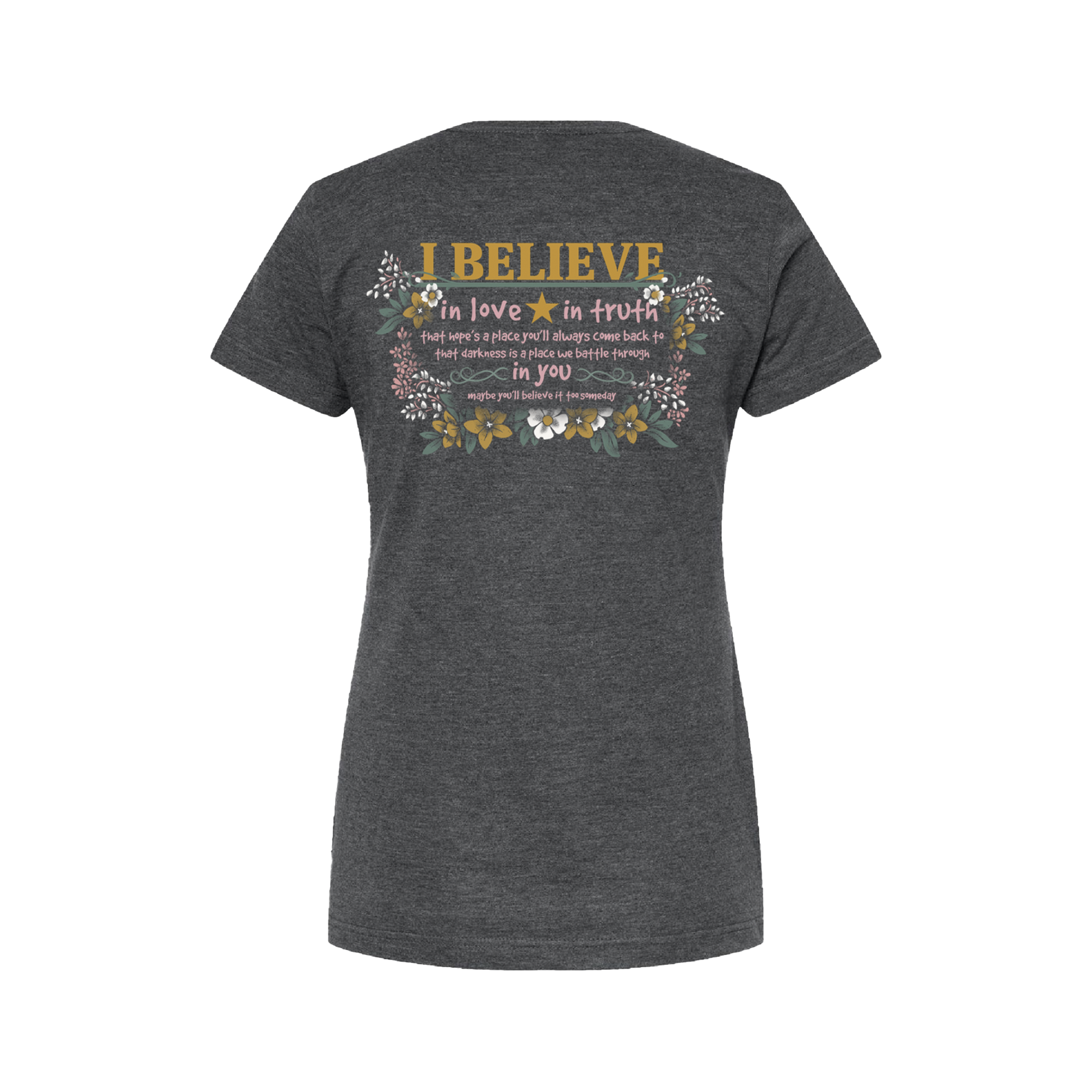 I Believe Horseshoe Tee Back